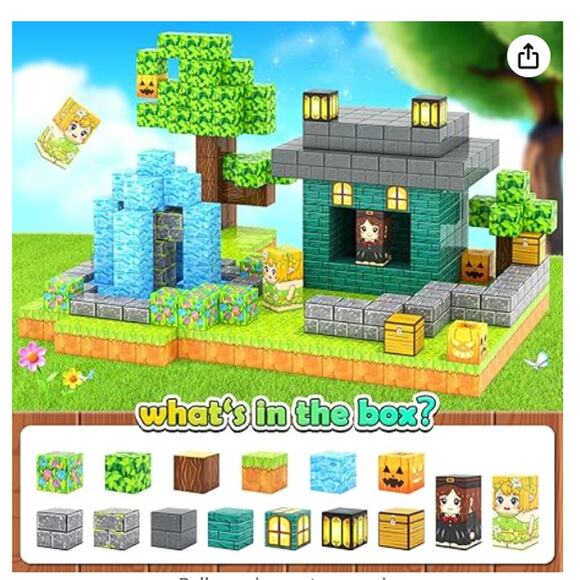 Enchanted Forest Magnetic Building Cubes STEM 88 pcs. - Picture 4 of 7